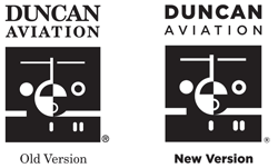 Duncan Aviation's new logo